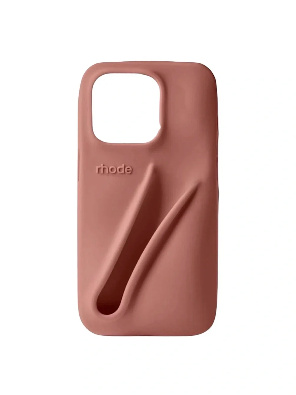 LNIB rhode iPhone 13 Pro Toast Peptide Lip Holder Silky Silicone Case